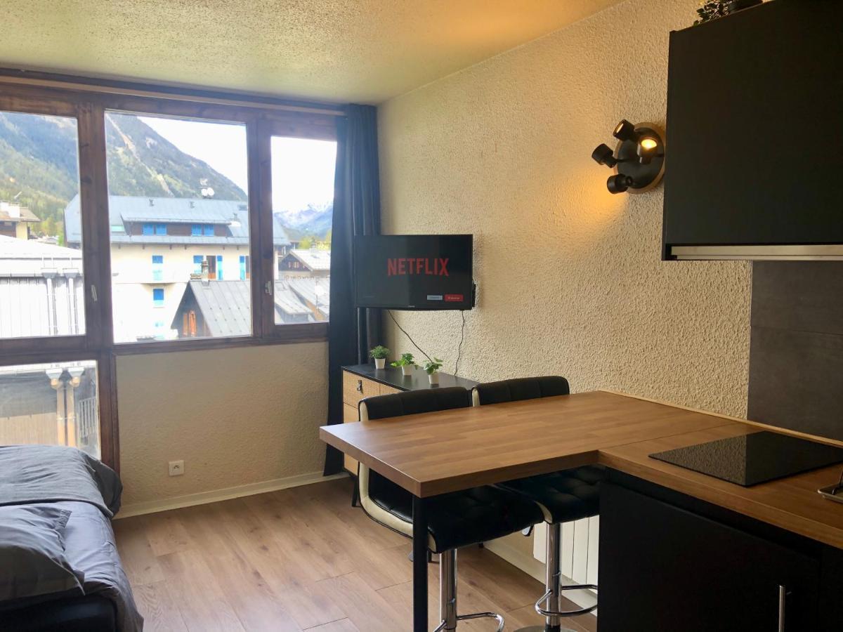 Studio Lumineux Neuf Dans L'Hyper Centre Avec Vue Chamonix Eksteriør billede